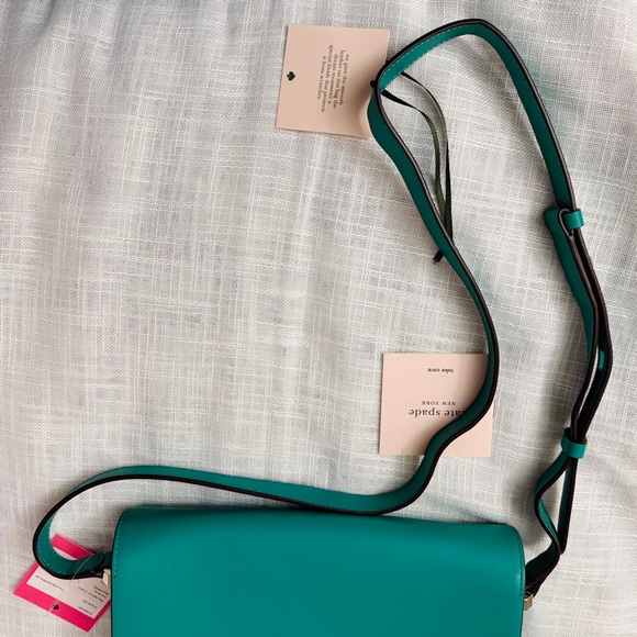 Kate Spade Nicola Women Aqua Crossbody Twist lock Bag - Picture 9 of 10